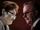 Pauline Hanson and Anthony Albanese have exchanged barbs. 