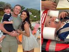 The TOWIE star said the crash landing had left her young son ‘struggling to breathe’, with the little boy eventually ‘passing out’.