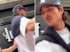 The Euphoria and Frankenstein star has been captured snapping at a fan on the streets of Tokyo.
