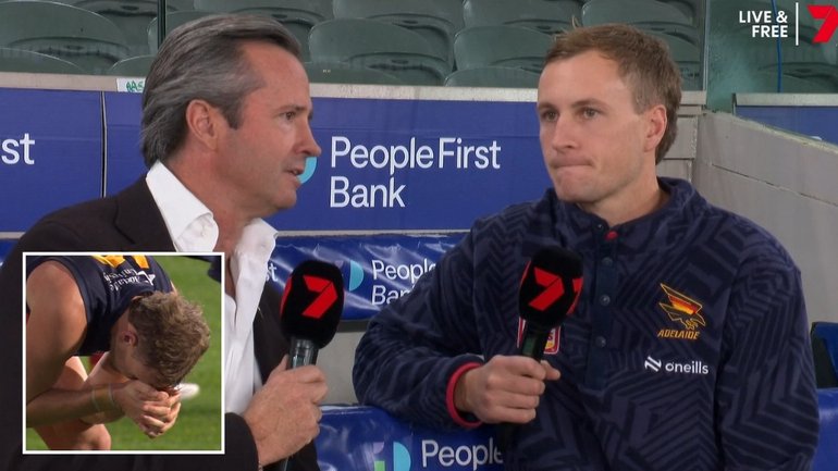 Jordan Dawson opens up on his emotions in a sitdown with Hamish McLachlan.