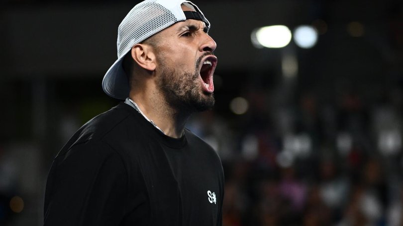 Nick Kyrgios had plenty to say to the umpire on his way to defeat in Stuttgart. (Joel Carrett/AAP PHOTOS)