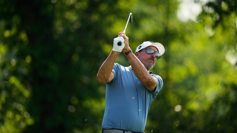 Phil Mickelson has been kicked out of a golf club following allegations involving a female employee. (AP PHOTO)