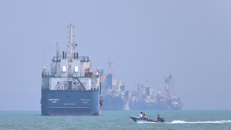 Vessels near the Strait of Hormuz may be able to start moving again through the energy corridor. (AP PHOTO)
