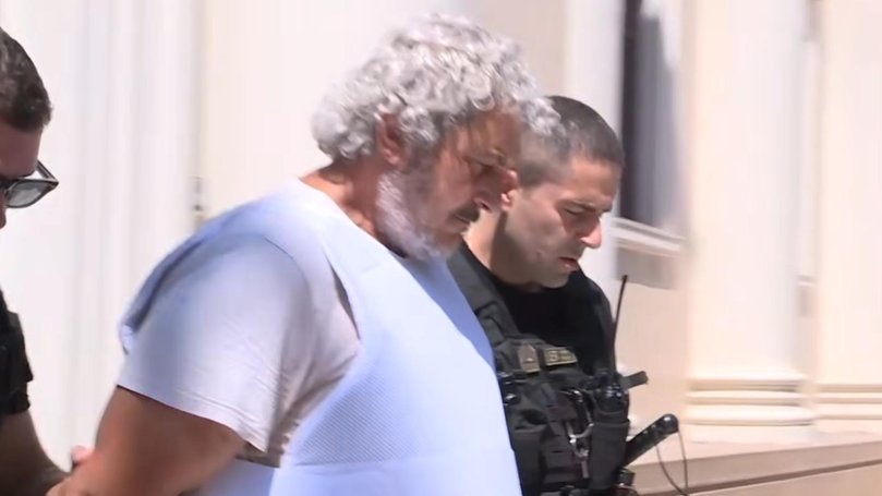 James Dalamangas was arrested in Greece earlier this week over the 1999 murder of George Giannopolous. Picture: Nine News