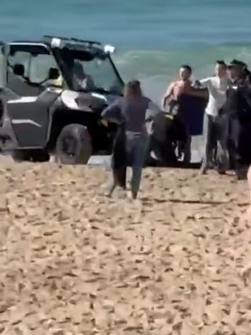 the woman was pulled from the water by members of the public.