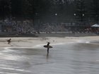 Emergency services were called to Coogee Beach just before 11.15am,  following reports a swimmer had been bitten by a shark. File photo 
