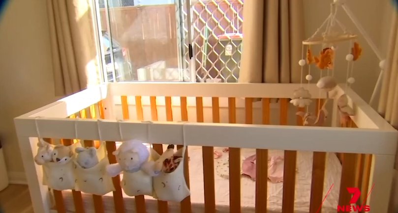 The cot the baby never came home to.