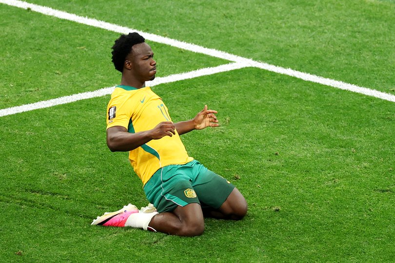 Nestory Irankunda celebrates the opener.