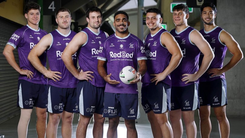 Clarke is one of seven members of the Jersey Flegg premiership side to have made their NRL debuts for the Storm. Picture: Michael Klein