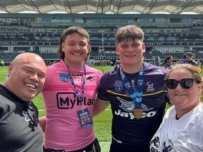 Cooper Clarke has paid tribute to his brother for helping him lose nearly 5kg to ensure he made it in the NRL. Instagram