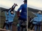 A chilling social media post shared by Maria Eduarda Rodrigues de Freitas just hours before she plunged 40 metres to her death from a bridge has resurfaced as authorities arrest three men.