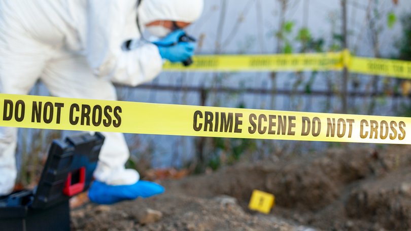 A pathologist has been arrested after the bodies of more than 30 babies were found on a property by construction workers who were conducting earthworks in her former backyard.