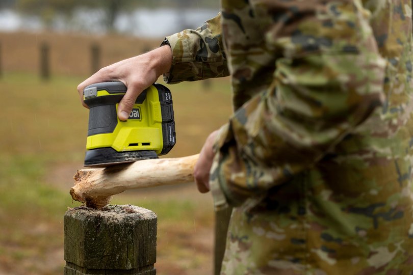 An Australian Army soldier prepares a Boondi during Exercise Greenskin in Canberra.
