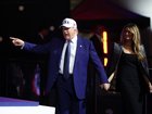 US President Donald Trump and First Lady Melania Trump are seen during UFC Freedom 250 at the White House on June 14, 2026 in Washington, DC. 