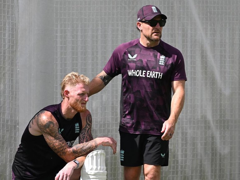 England coach Brendon McCullum has said he is worried about the mental health of captain Ben Stokes. (Dave Hunt/AAP PHOTOS)