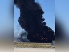 The base confirmed the crash but have not revealed how many people were onboard.