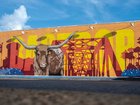 A mural on North Main Street.