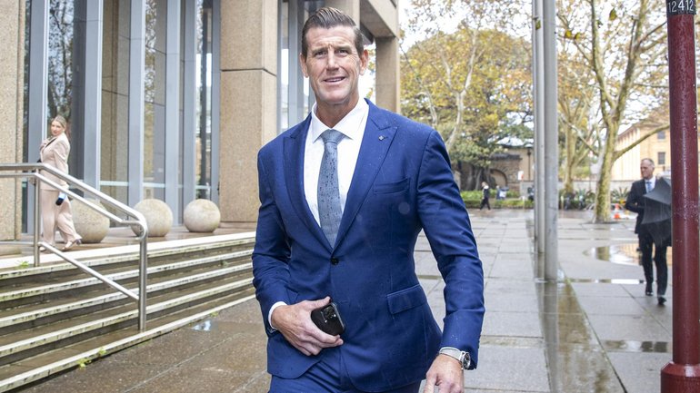 Ben Roberts-Smith has been allowed to attend the opening of a new section of the Australian War Memorial.