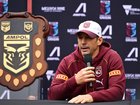 Billy Slater talks to the media don Tuesday.
