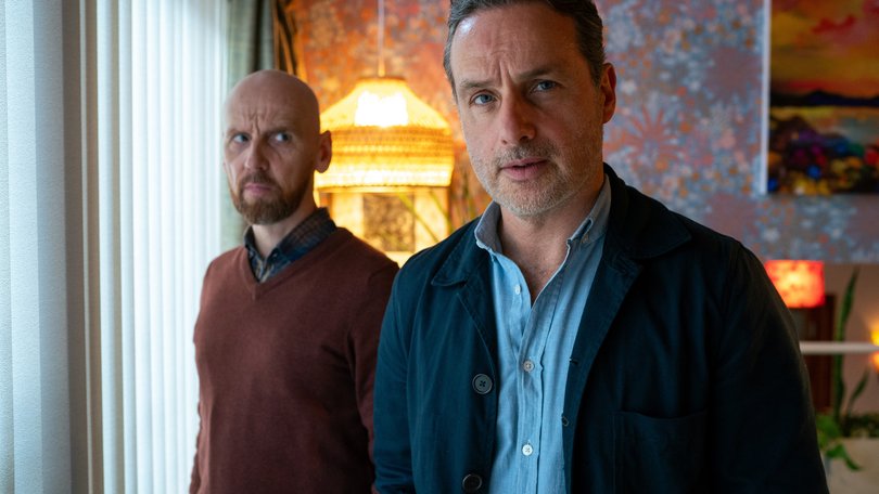 Ewen Bremner and Andrew Lincoln in Coldwater.