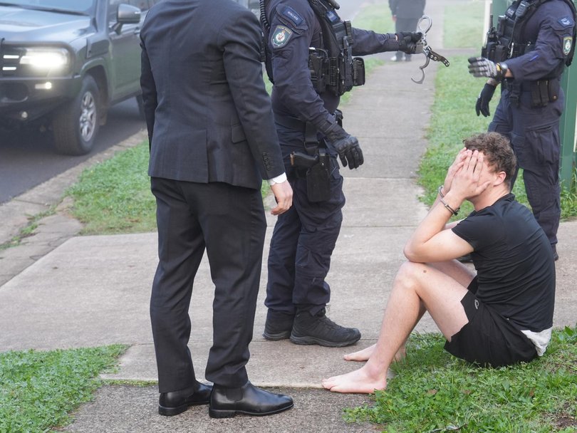 A 19-year-old was pulled from his home on Tuesday morning. Picture: NSW Police