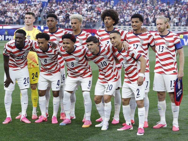 The USA are preparing for another clash with Australia and believe they're more battle hardened. (EPA PHOTO)