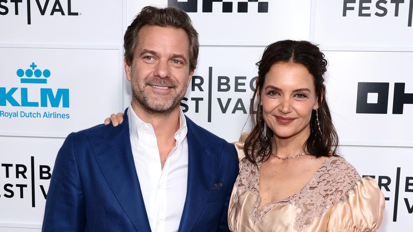 Joshua Jackson and Katie Holmes attend the Happy Hours Premiere during the 2026 Tribeca Festival.