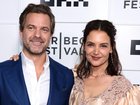 Joshua Jackson and Katie Holmes attend the Happy Hours Premiere during the 2026 Tribeca Festival.