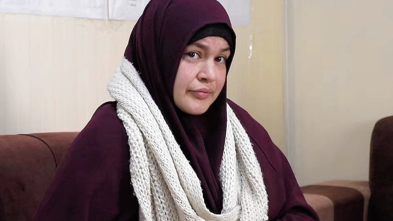 ISIS Brides - The wives and relatives of Islamic State fighters who this week tried unsuccessfully to flee Syrian refugee camps to return to Australia have been identified. Zeinab Ahmed (pictured) is the second-eldest daughter of Mohammed and Kawsar Abbas.