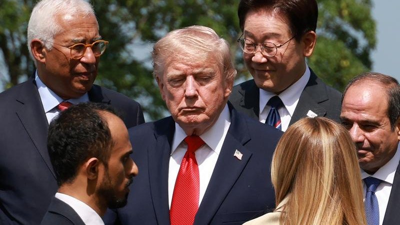 Donald Trump has a chance to present his ceasefire deal with Iran to allies at the G7 summit.