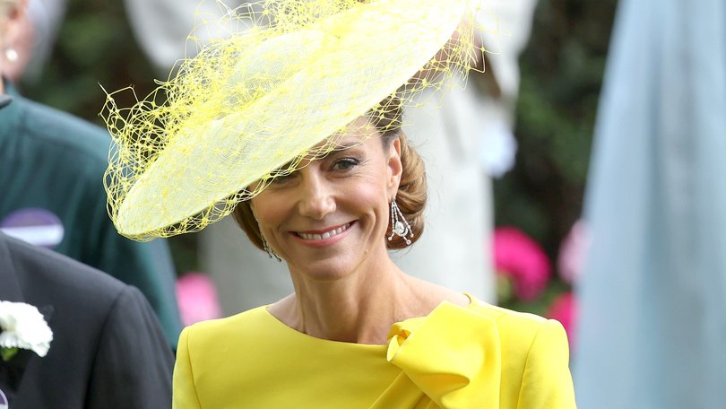 The Princess of Wales smiles as she attends day two of Royal Ascot 2026.