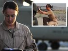 Captain Naomi Rogusz, aircraft captain for a combat resupply mission in southern Afghanistan, briefs the crews of two Australian CH-47D Chinook medium lift helicopters (MLH) prior to departure.