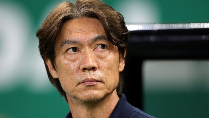 Myung-Bo Hong, Head Coach of Korea Republic, looks on before the FIFA World Cup 2026 Group A match between Korea Republic and Czechia at Guadalajara Stadium on June 11, 2026 in Guadalajara, Mexico. 