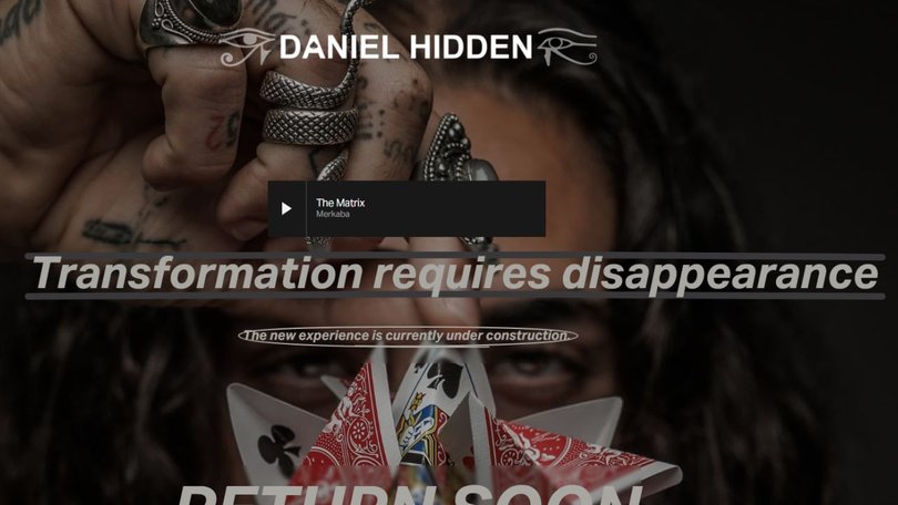 A cryptic message on Hidden’s website has attracted attention online as police continue searching for the missing magician.