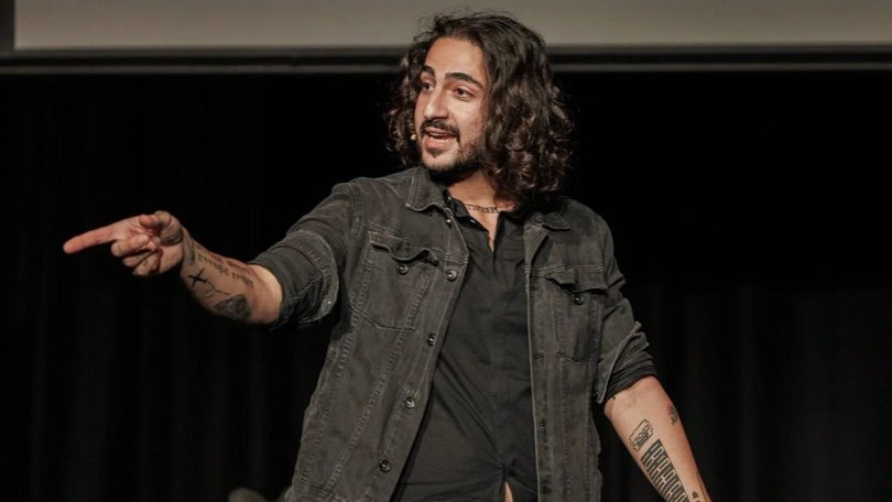 Missing magician and mentalist Daniel Hidden during one of his interactive illusion shows.