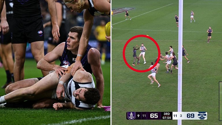 Geelong coach Chris Scott is adamant Jeremy Cameron’s surgically-repaired arm is not a serious issue despite the star forward pulling up lame several times during the nine-point loss to Fremantle.