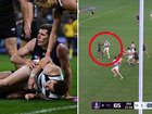 Geelong coach Chris Scott is adamant Jeremy Cameron’s surgically-repaired arm is not a serious issue despite the star forward pulling up lame several times during the nine-point loss to Fremantle.