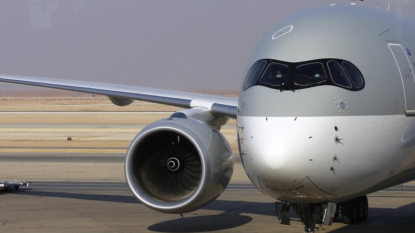 The man was found inside the landing gear of an Air Arabia flight.