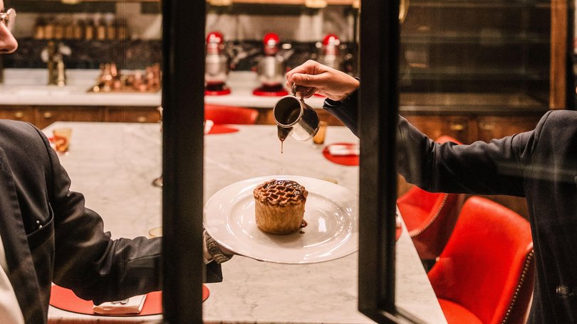 The Rosewood Hotel offers a dedicated “Pie Room” to sample the Cockney classic with fine English wines. 