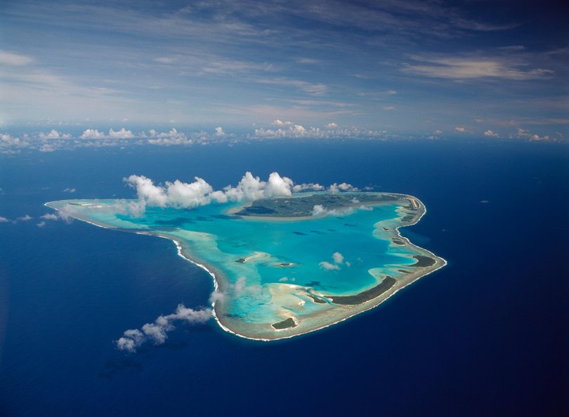 Aitutaki Lagoon at its dazzling best.