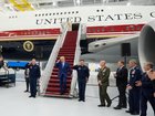 US President Donald Trump has unveiled the newly designated Air Force One presidential aircraft. 