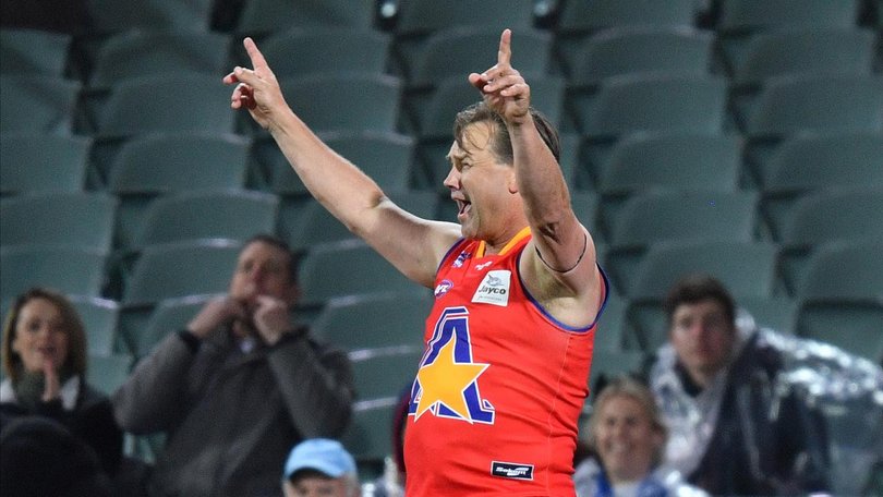 Tony Modra, renowned for his spectacular marking and goal-kicking, is recovering in hospital. (David Mariuz/AAP PHOTOS)