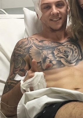 Days after emergency surgery, Winchester had little understanding of the extent of his injuries.