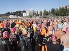 Leah Stewart has been honoured in touching scenes at Coogee Beach.