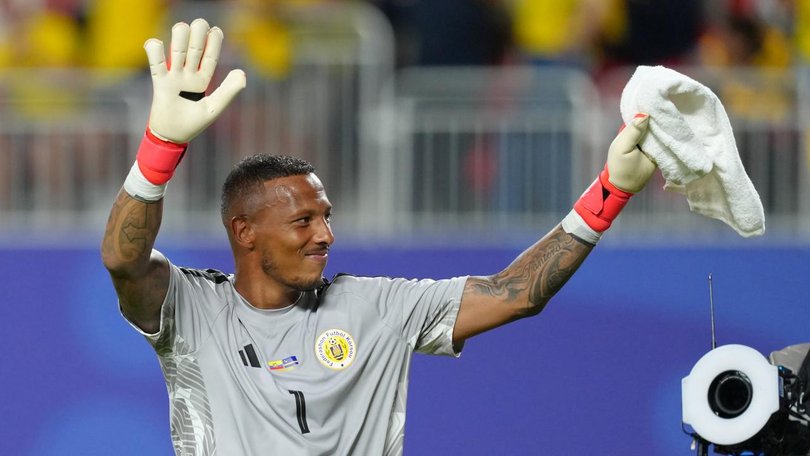 Goalkeeper Eloy Room is the toast of Curacao after their 0-0 World Cup draw with Ecuador.