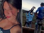 A nurse has said a bungee jumper who fell 40m from a bridge was still alive when she was found.