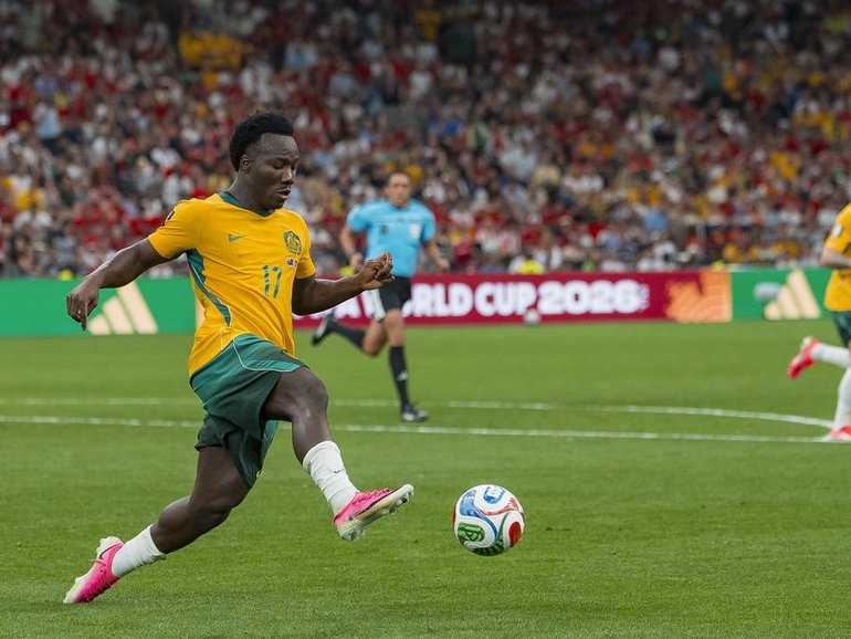 Game one goal-scorer Nestory Irankunda was overlooked to start in the World Cup clash with USA. (EPA PHOTO)