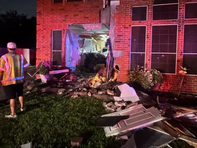 A 76-year-old woman was killed after a Tesla, which the driver said was running on ‘autopilot’, crashed into her home in Texas.