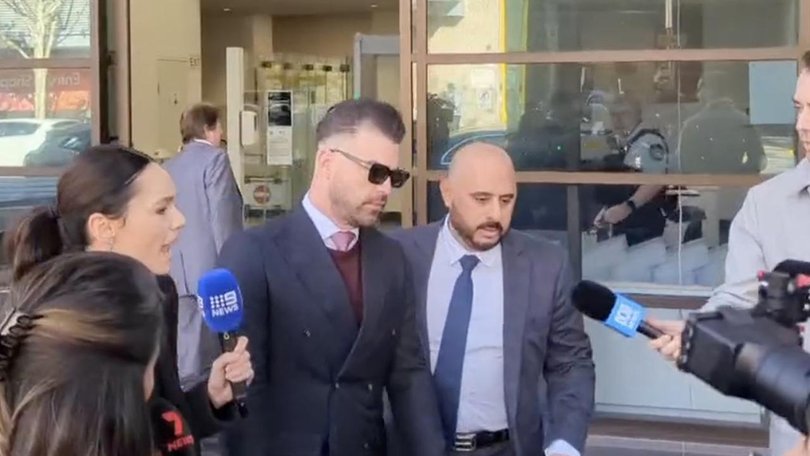 Danny Ridley, who's accused of stealing a camera from a Bondi victim, remained silent outside court.