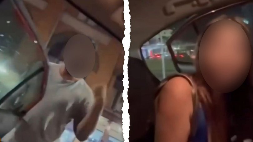 A heated confrontation has erupted between an Uber driver and two passengers after a rideshare trip escalated into a foul-mouthed argument, with coffee allegedly thrown during the dispute.